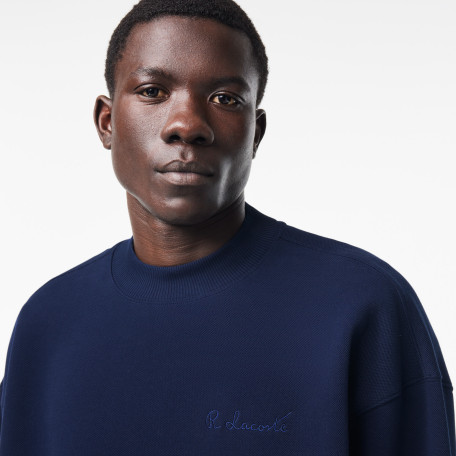 Sweatshirt oversize fit en piqué double-face