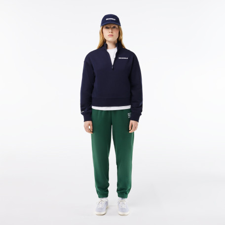 Sweatshirt zippé en molleton avec imprimé