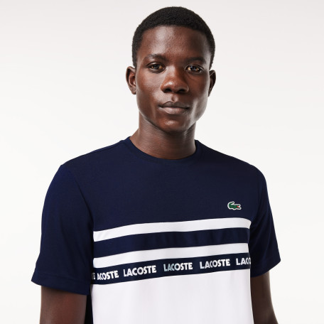 T-shirt Tennis en piqué Ultra-Dry à bande siglée