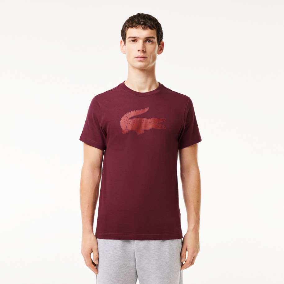 T-shirt Lacoste SPORT en jersey respirant imprimé crocodile 3D