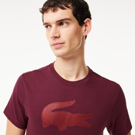 T-shirt Lacoste SPORT en jersey respirant imprimé crocodile 3D