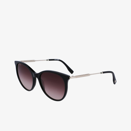Lunettes de soleil femme Lacoste noires Cat Eye