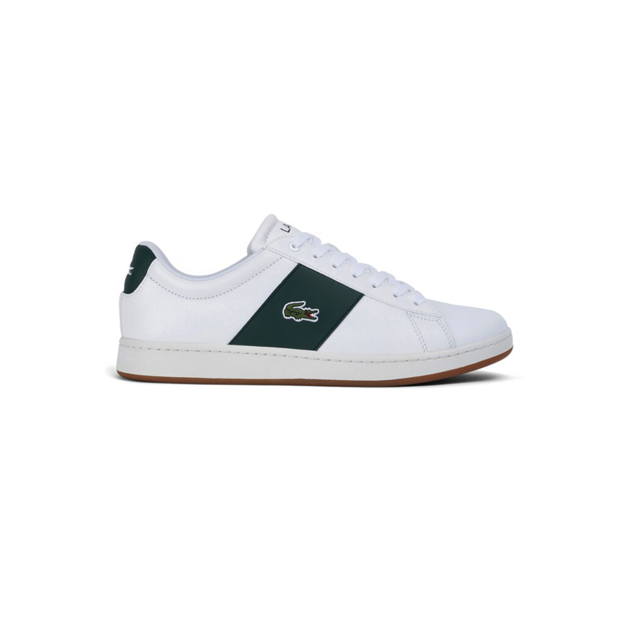 Sneakers Carnaby homme Lacoste en cuir avec detail colore