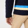 Pull homme classic fit col en V et rayures contrastées en laine