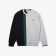 Lacoste Pull col rond en coton mélangé color block pour homme