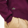 Lacoste Pull en tricot violet à col rond imprimé Relax Fit homme