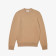 Lacoste Pull col rond coupe classique en laine beige homme