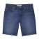 Bermuda en denim de coton stretch coupe slim pour homme