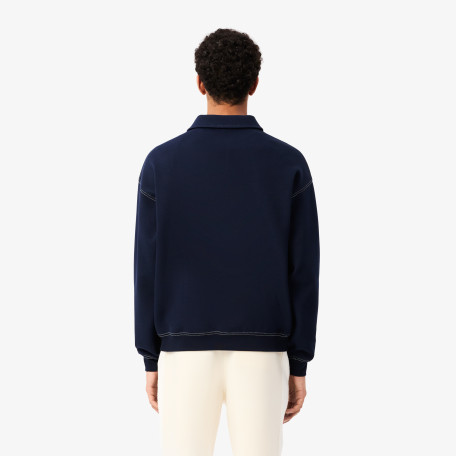 Sweatshirt col polo loose fit