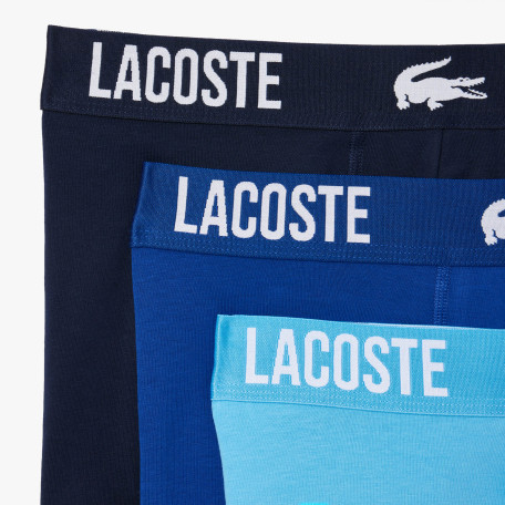 Lot de 3 boxers courts homme Lacoste avec marquage en jersey