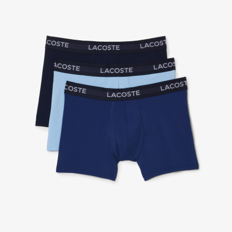 Lot de 3 boxers unis en microfibre