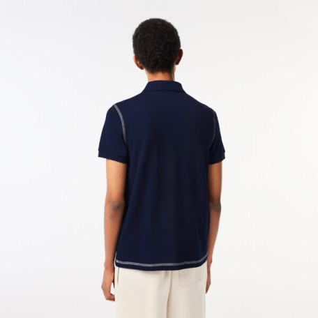 Polo homme Lacoste imprimé en coton biologique