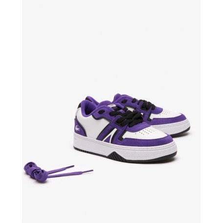 Sneakers L001 femme en cuir enduit