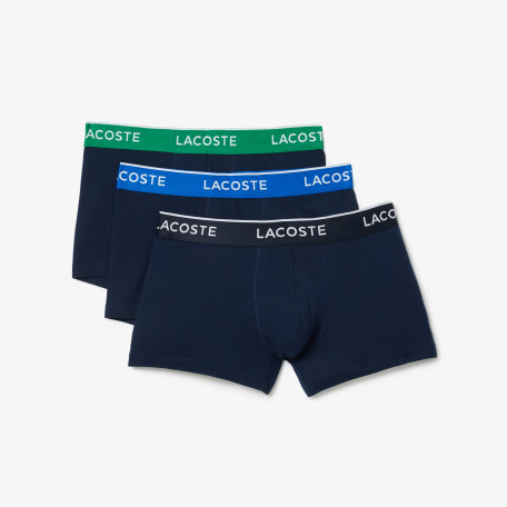 Lot de 3 boxers courts casual marine avec ceinture contrastée