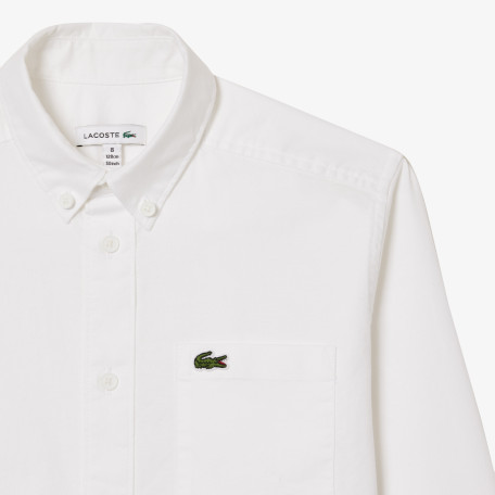 Chemise enfant Lacoste avec poches contrastées sur le devant