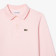 Polo regular fit à manches longues enfant Lacoste en petit piqué uni