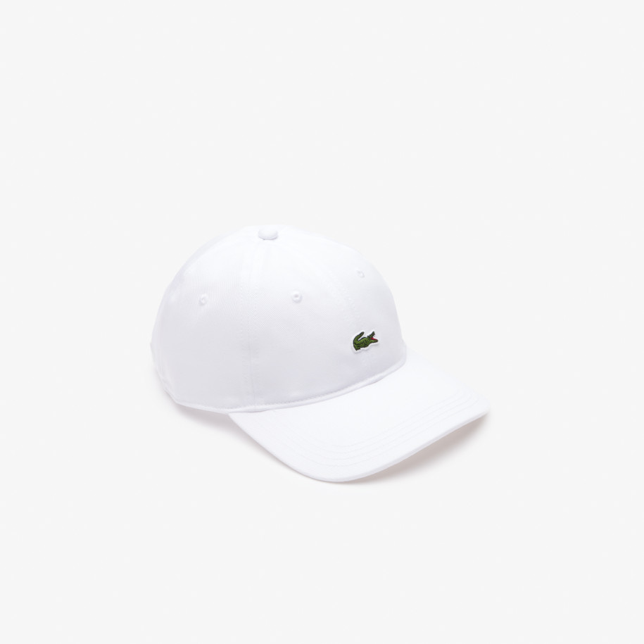 Casquette unisexe unie Lacoste en twill de coton biologique