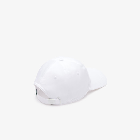 Casquette unisexe unie Lacoste en twill de coton biologique