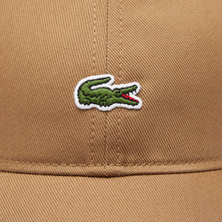 Casquette unisexe unie Lacoste en twill de coton biologique