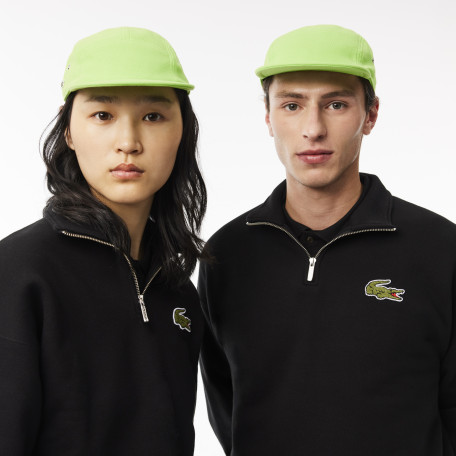 Casquette Girolle unisexe unie Lacoste en piqué de coton biologique