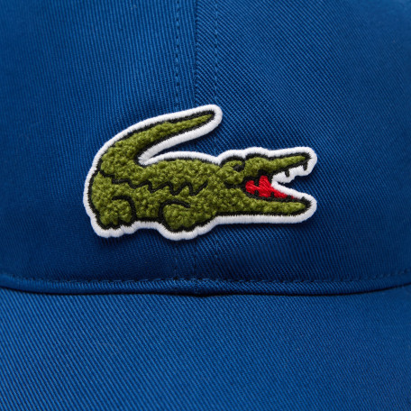 Casquette avec badge Crocodile en twill