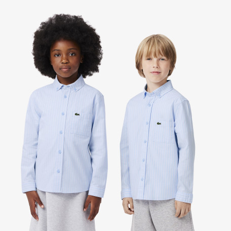 Chemise en coton Oxford à rayures