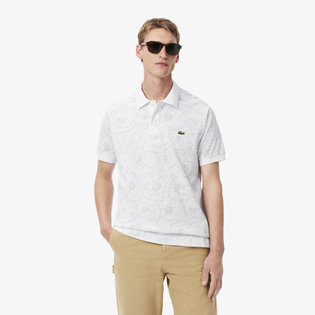 Polo Original L.12.12 imprimé fleurs