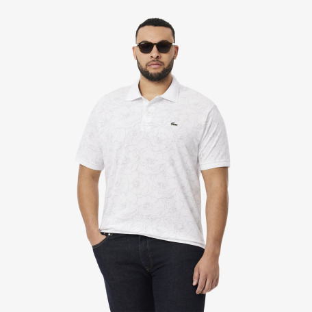 Polo Original L.12.12 imprimé fleurs