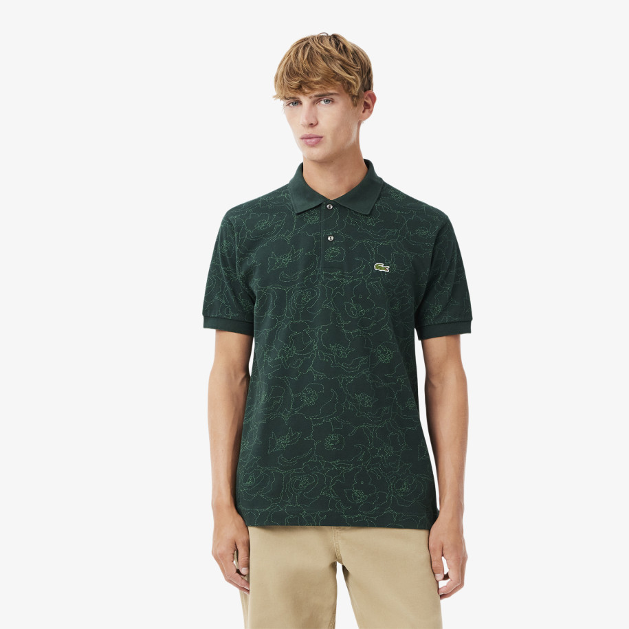 Polo Original L.12.12 imprimé fleurs