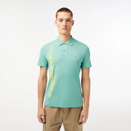 Polo homme Lacoste avec marquage en 3D