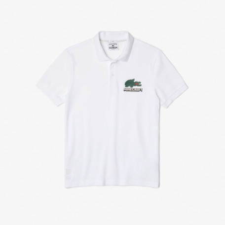 Polo unisexe Lacoste x Minecraft classic fit en coton biologique