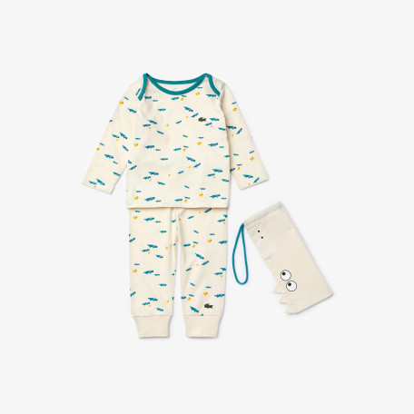 Pyjama Lacoste Enfant Crocodile Manches Longues