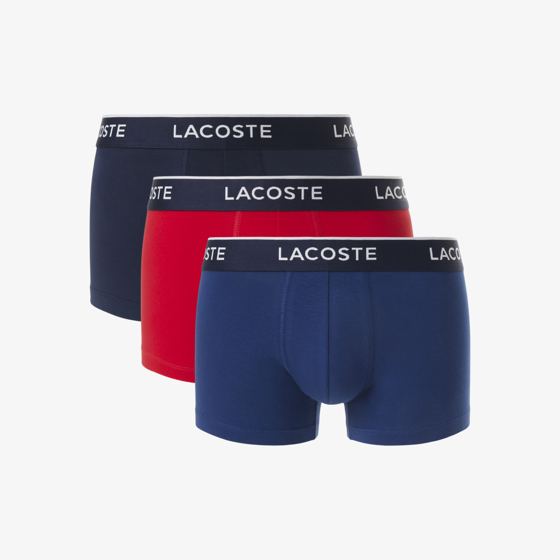 Lot de 3 boxers courts coton stretch