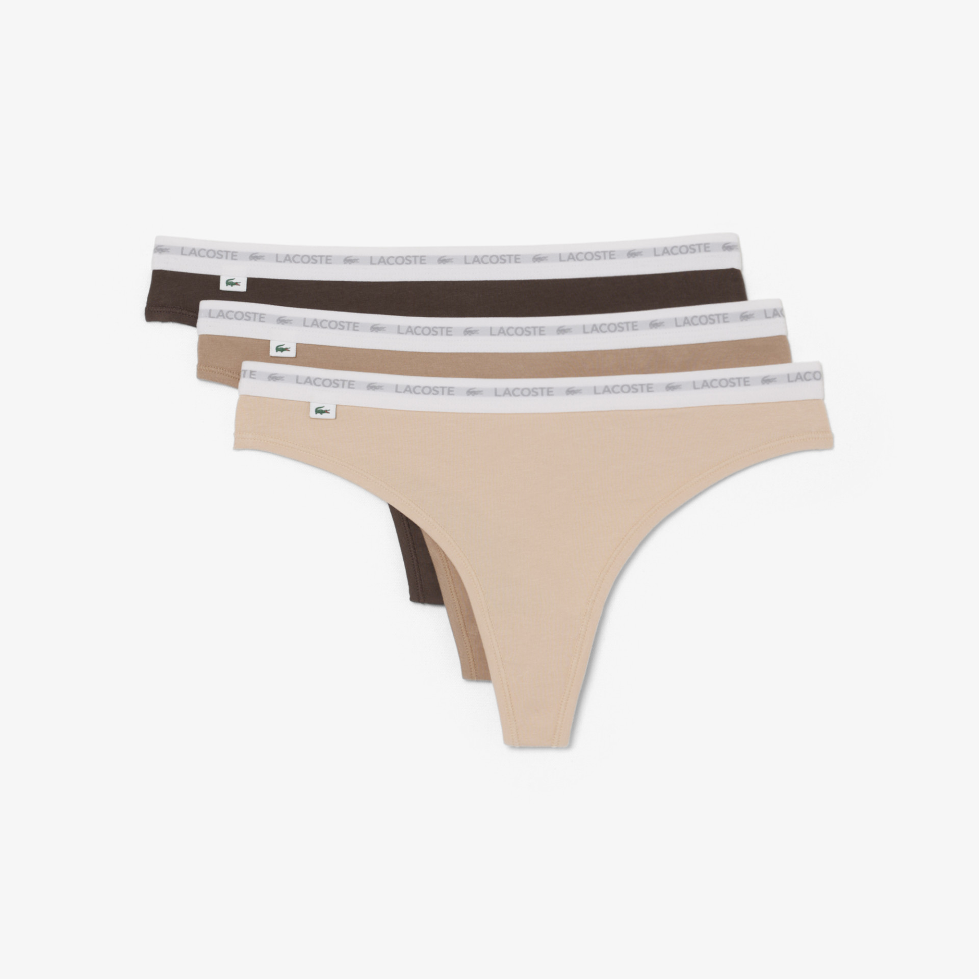 Lot de 3 strings coton stretch