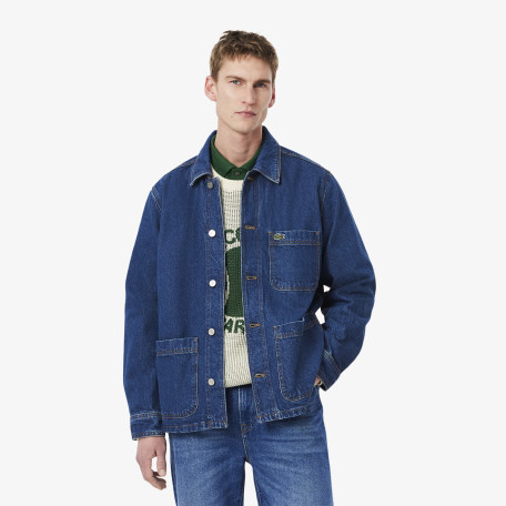 Veste surchemise épaisse denim de coton