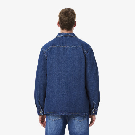 Veste surchemise épaisse denim de coton