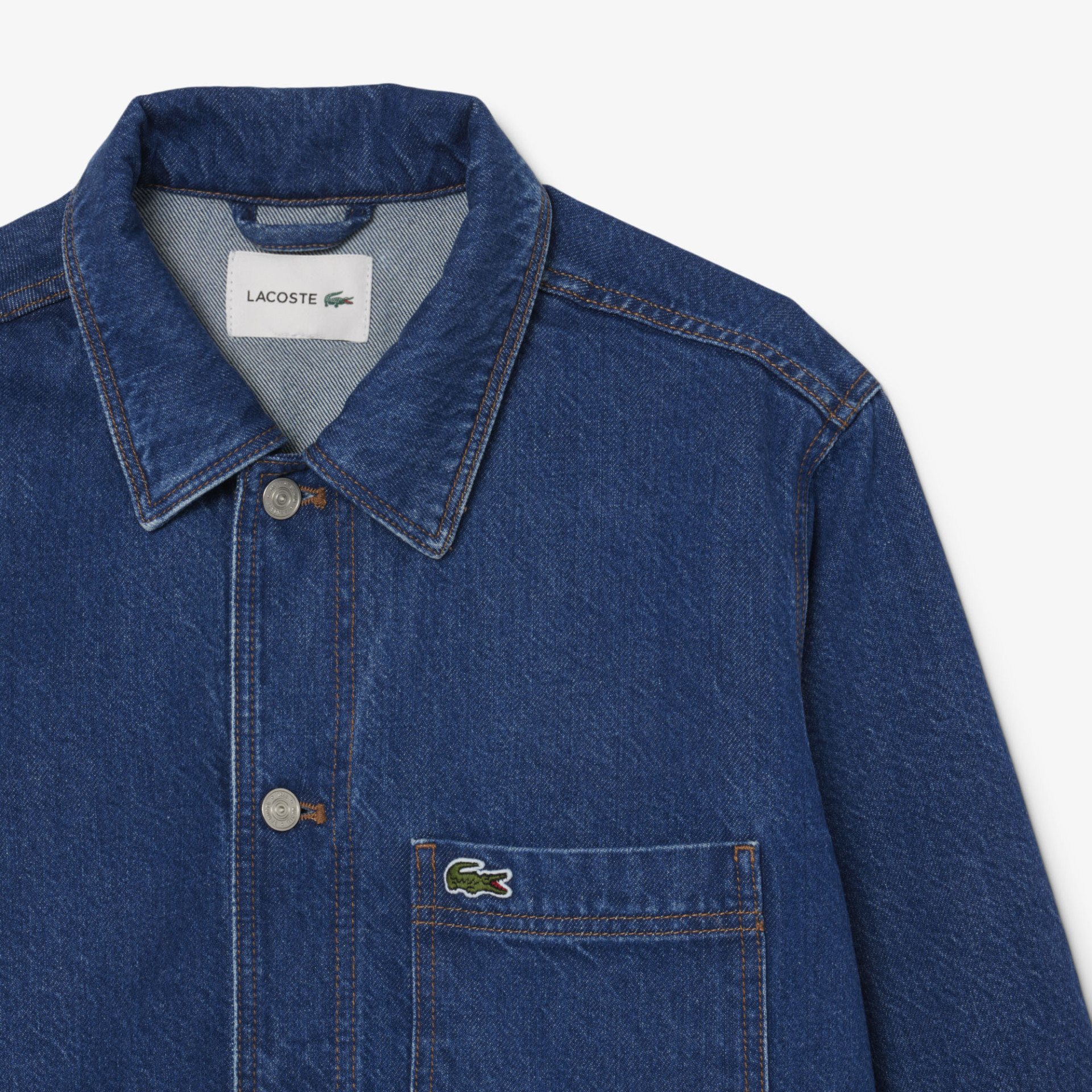 Veste surchemise épaisse denim de coton