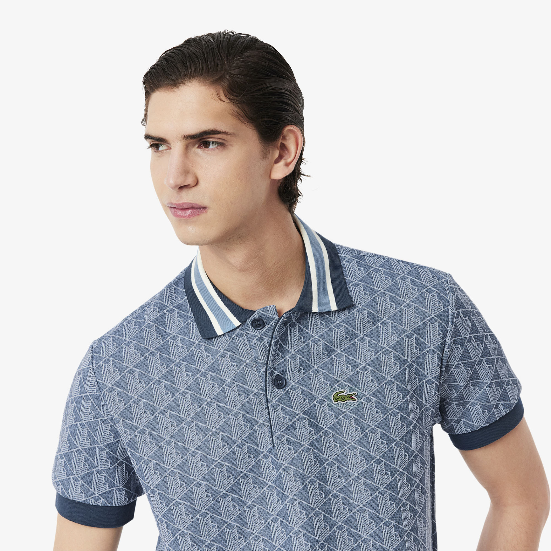 Polo classic fit jacquard monogramme