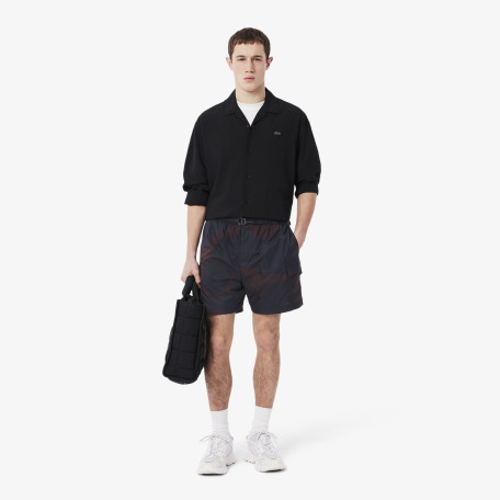 Short cargo en nylon imprimé dégradé