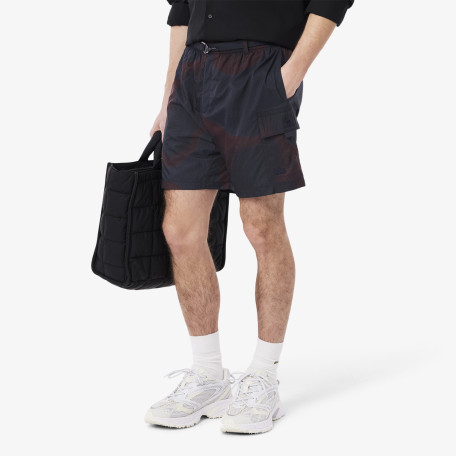 Short cargo en nylon imprimé dégradé