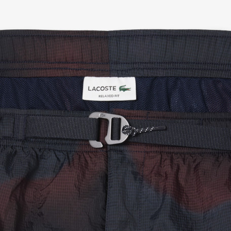 Short cargo en nylon imprimé dégradé