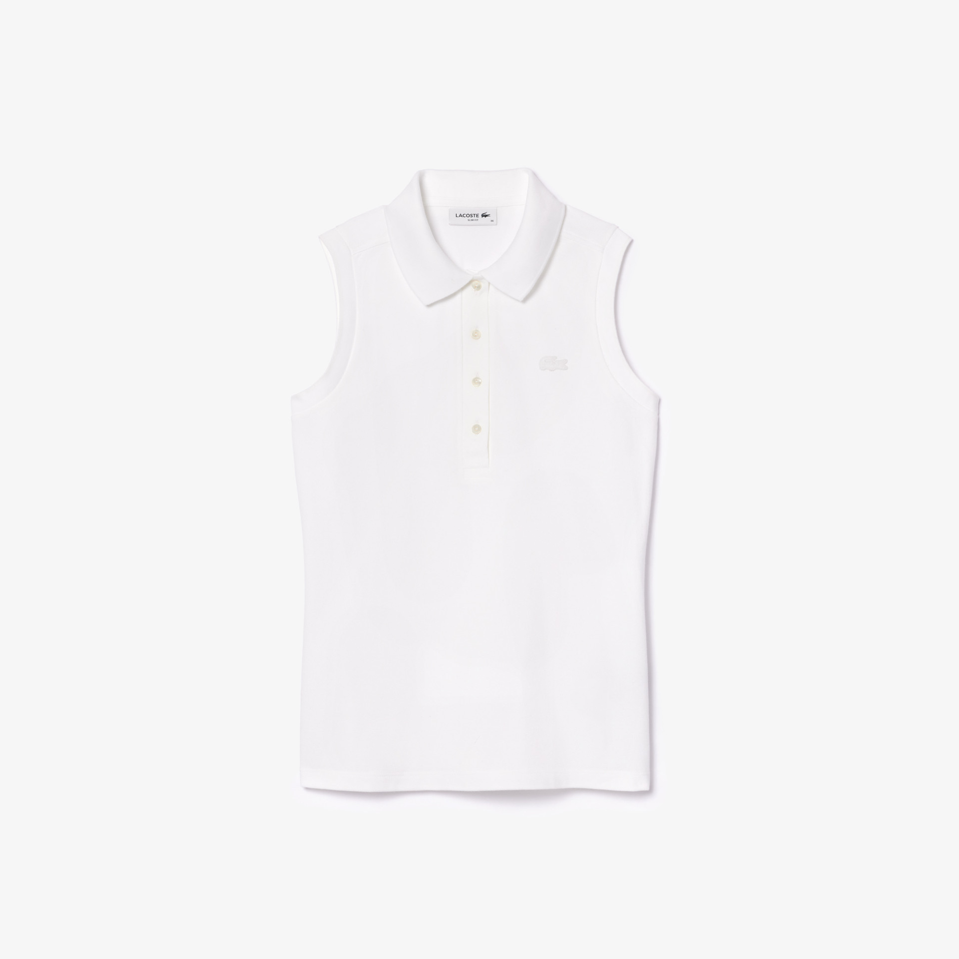 Polo L.12.D slim fit sans manches stretch