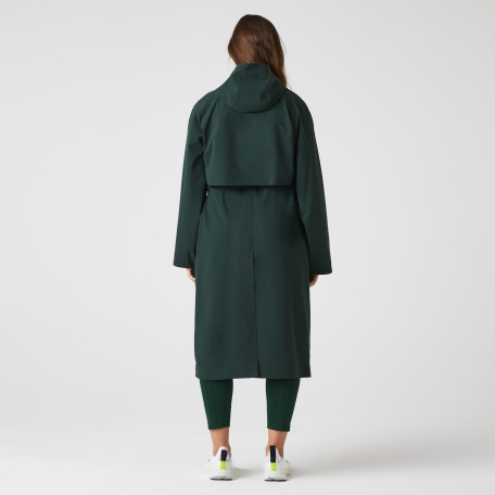 Trench oversize femme Lacoste en piqué double-face