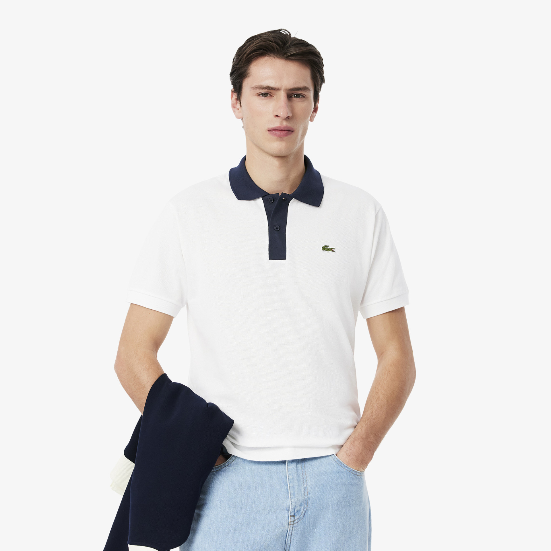 Polo L.12.12 classic fit col contrastant