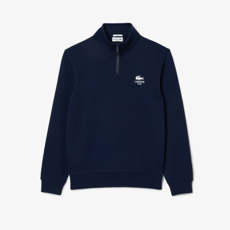 Sweatshirt col montant zippé imprimé