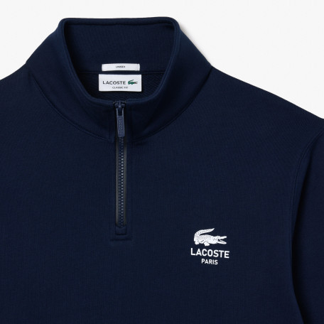 Sweatshirt col montant zippé imprimé