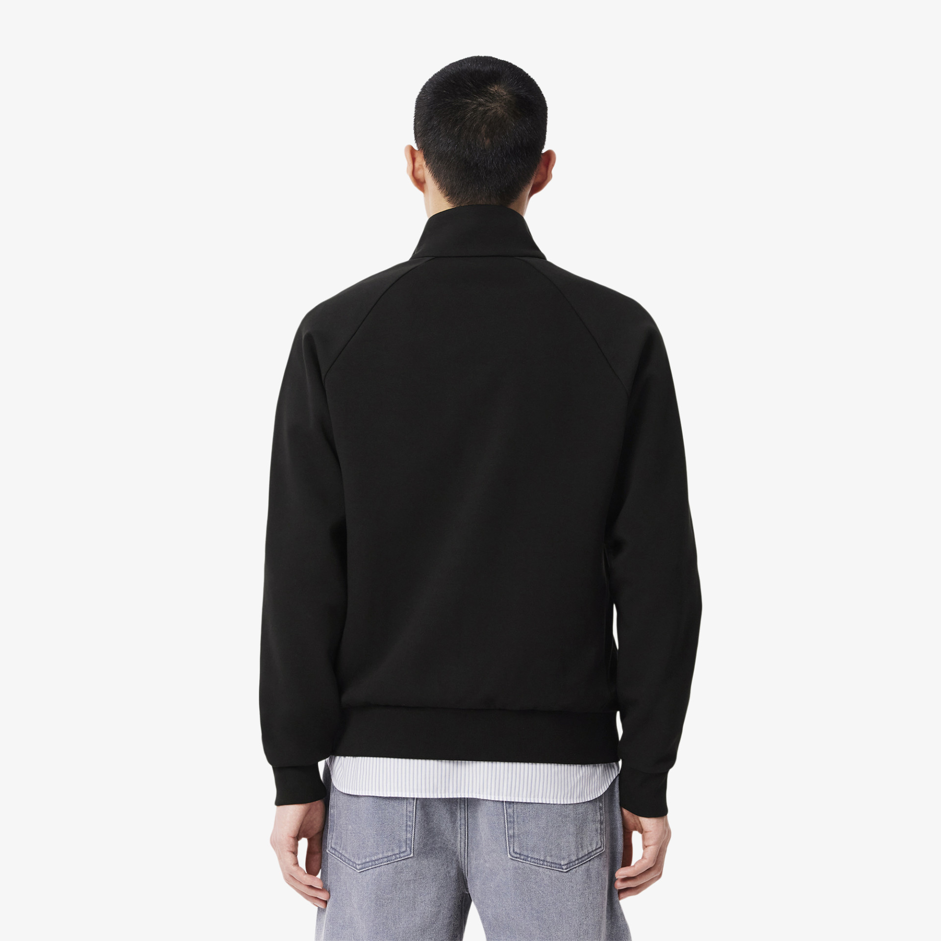 Sweatshirt zippé jersey double face