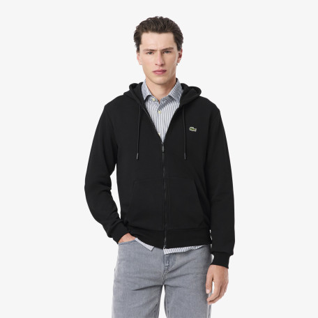 Sweatshirt zippé classic fit molleton