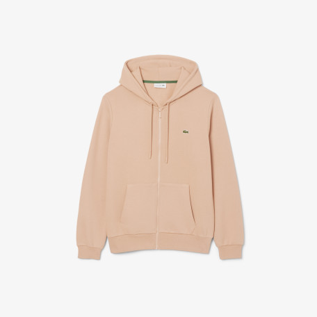 Sweatshirt zippé classic fit molleton