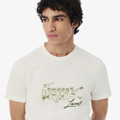 T-shirt Tennis Héritage imprimé René Lacoste